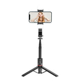 Trípode con luz de relleno desmontable y control remoto por Bluetooth L12D, palo para selfies, soporte para teléfono, L12D